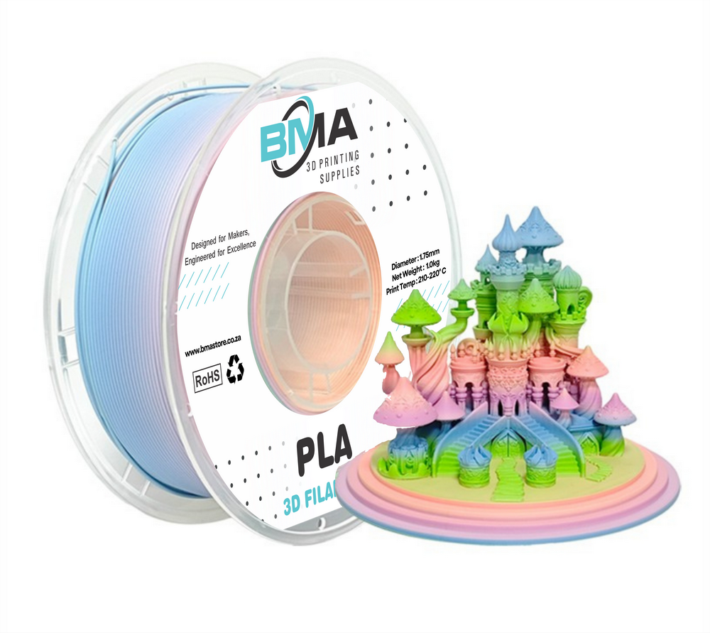 PLA Matte Rainbow-235 Matte Macron Rainbow